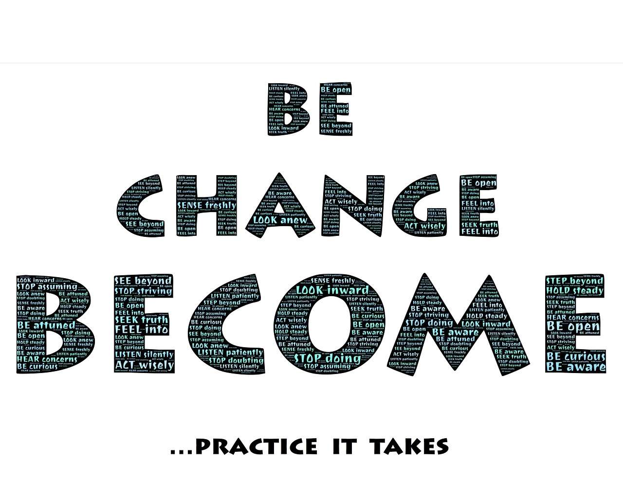 be, change, become