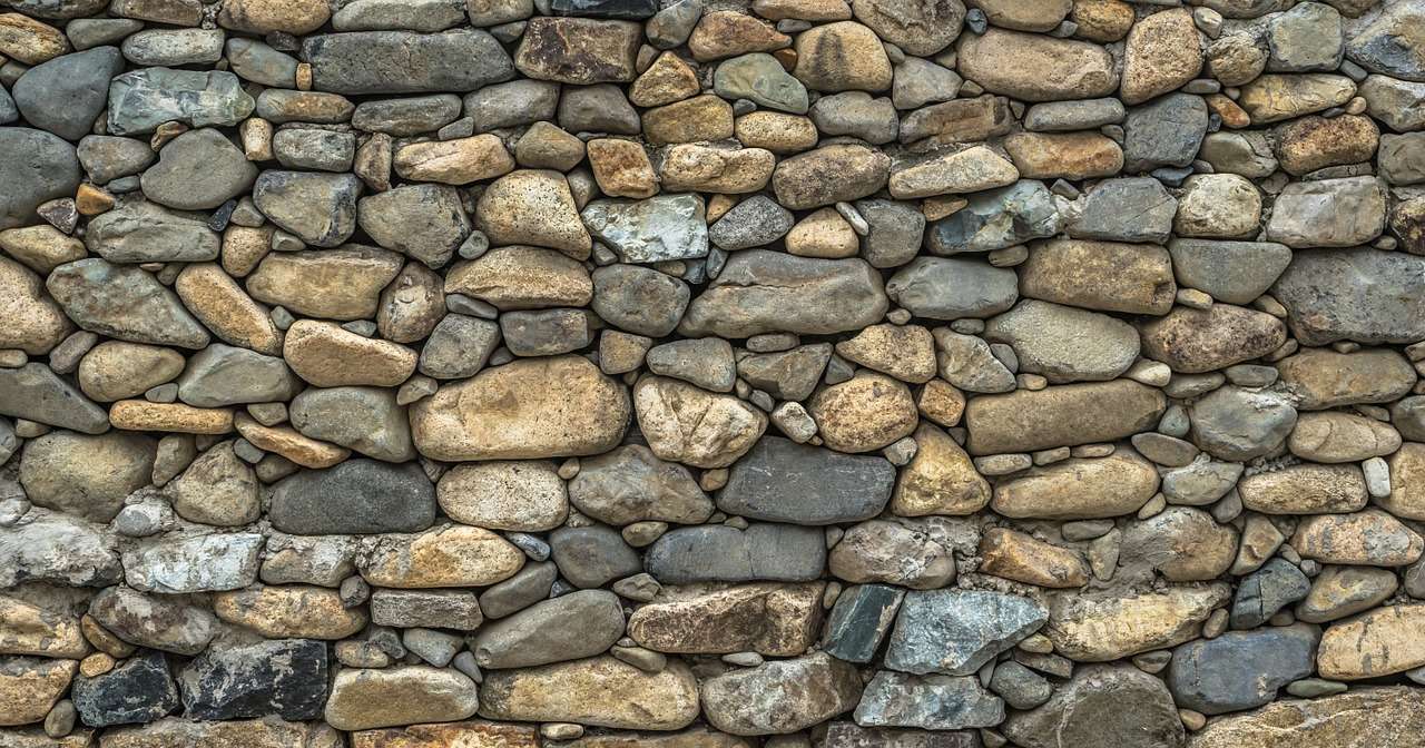 stone, wall, damme
